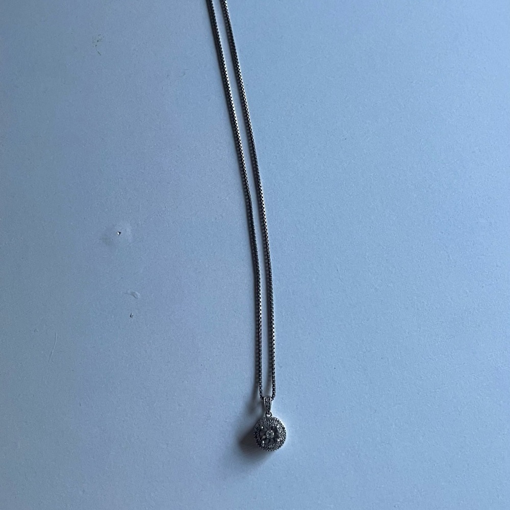 Lab created diamond pendant necklace